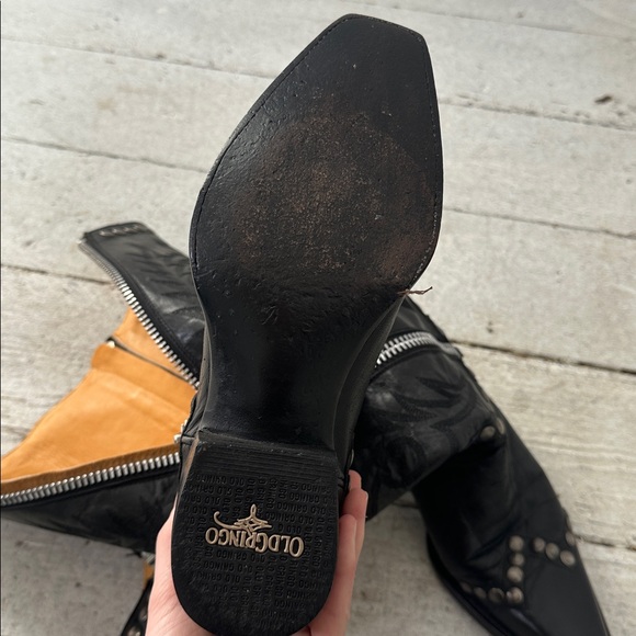 Old Gringo Studded Zip Leather Riding Boots Size 6 - Picture 9 of 9